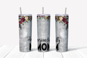 American Bully Mom - White Wood 20oz Tumbler