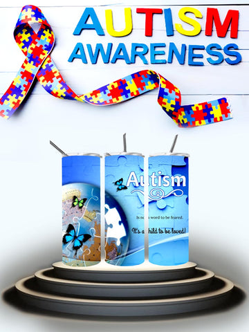 Autism Globe Tumbler