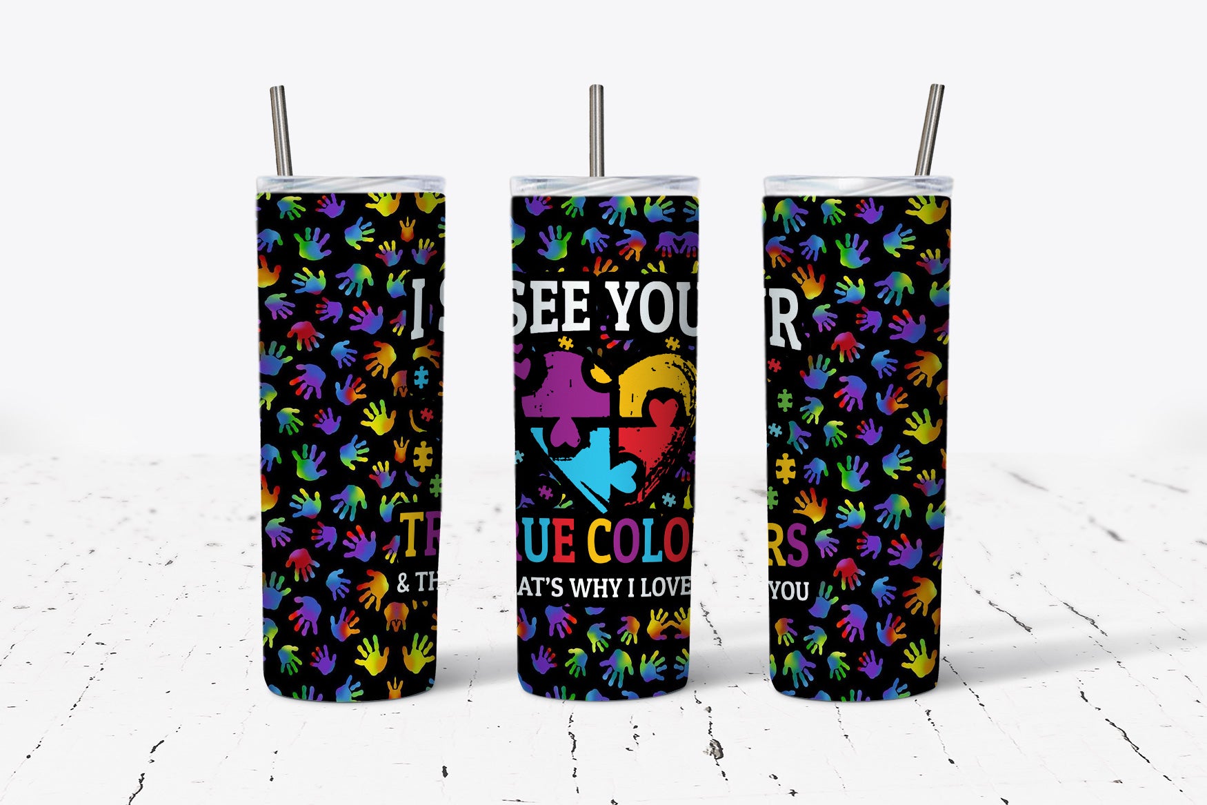 Autism I see your true colors Tumbler