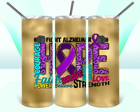 Alzheimer Awareness 20oz Tumbler