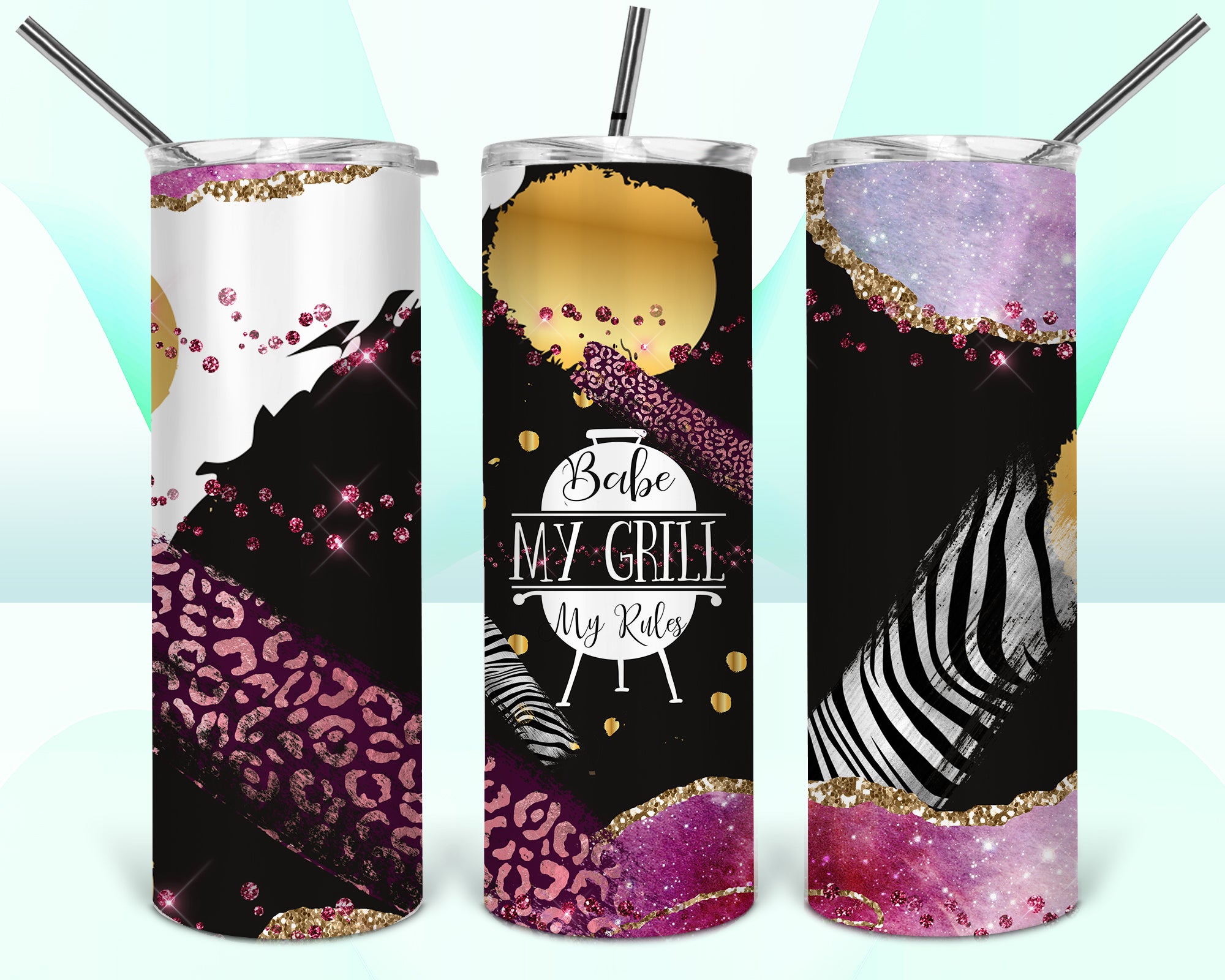 Babe My Grill My Rules 20oz Tumbler
