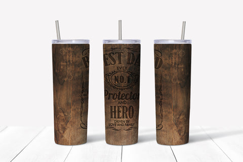 Best Dad Ever - Jack Label Style Wood Burn