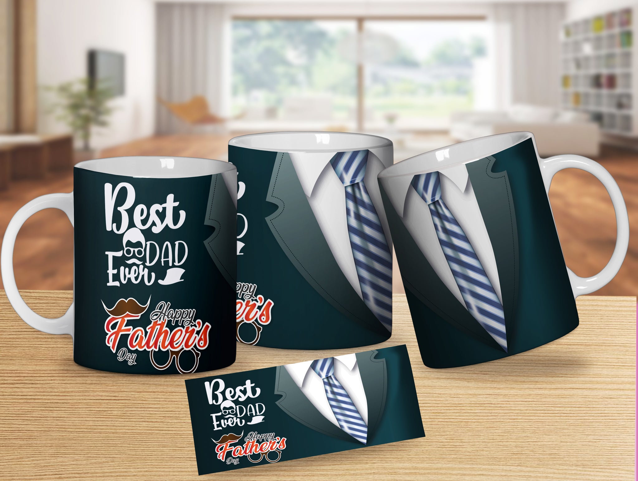 Best Dad Ever Suit Coffee Mug