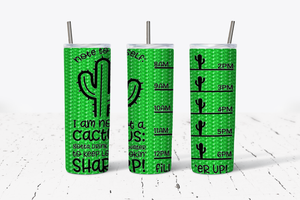 Cactus Water Marker 20oz Tumbler