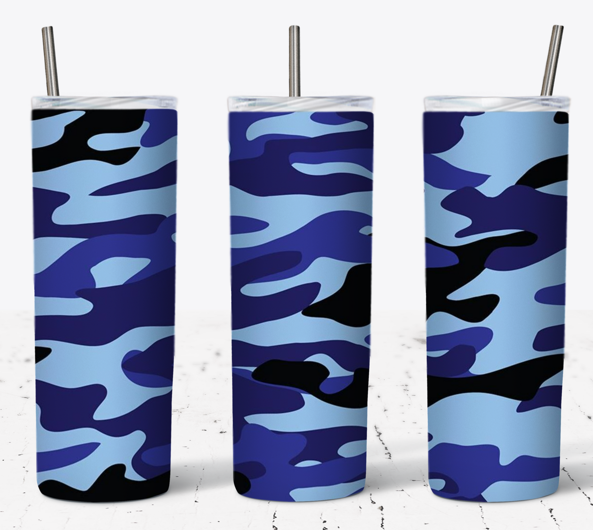 Camo Blue 20oz Tumbler