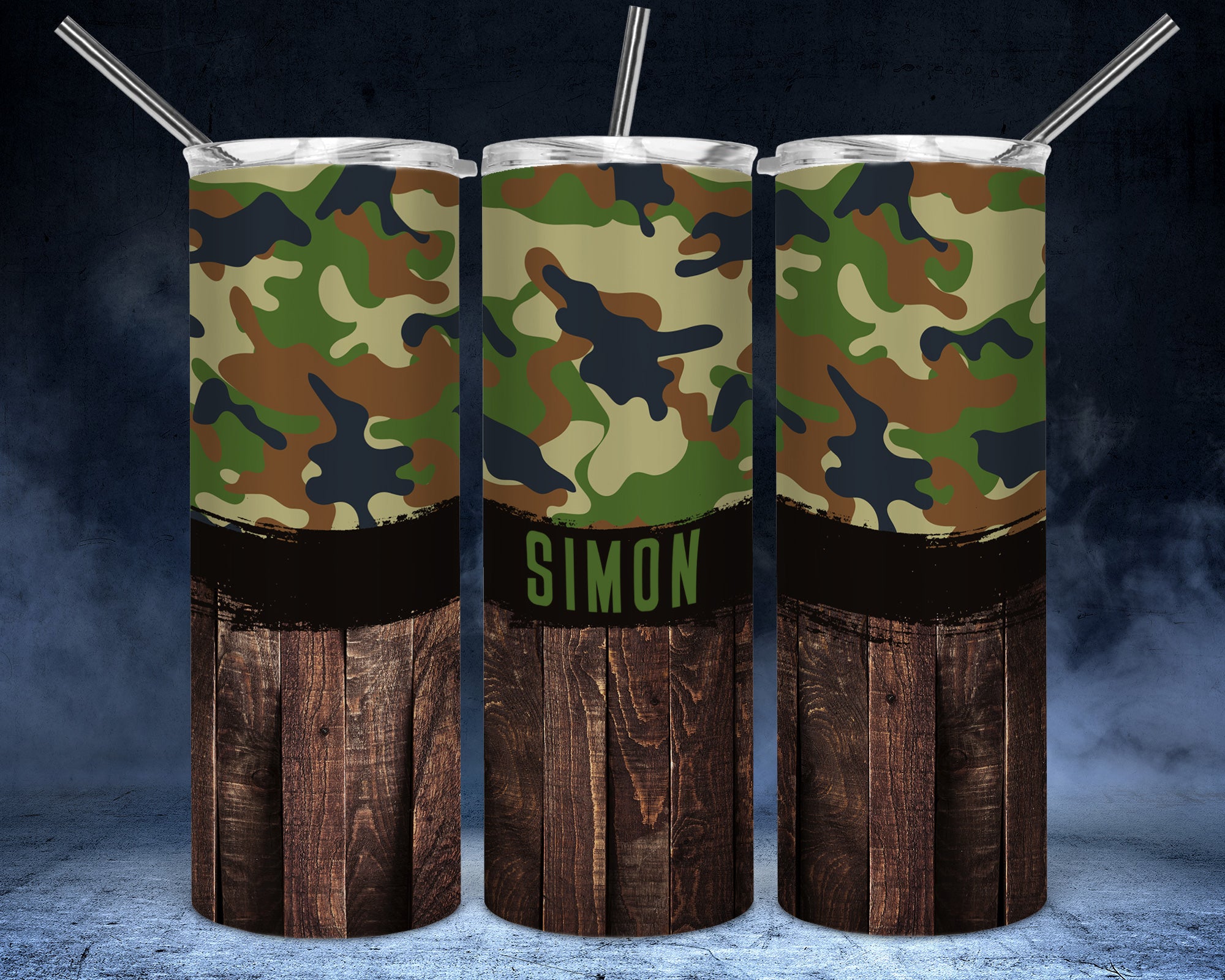 Camo n Wood 20oz Tumbler