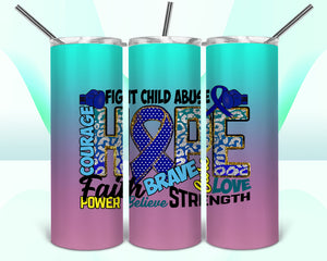Child Abuse Awareness 20oz Tumbler