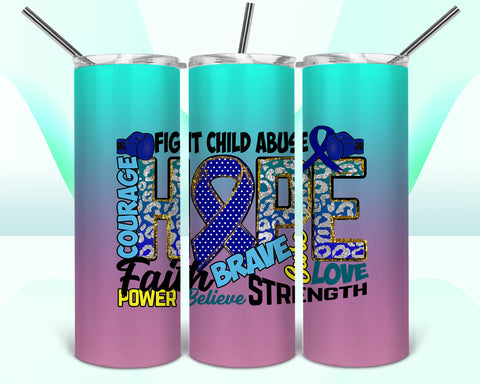 Child Abuse Awareness 20oz Tumbler
