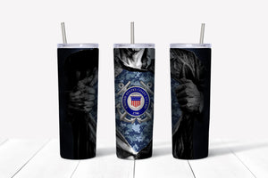 Coast Guard Superman Tumbler