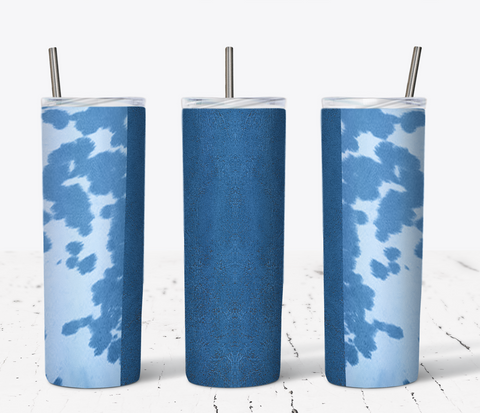 Cowhide and Leather 20oz Tumbler