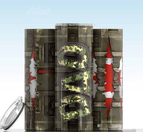 Military Dad - Canada Tumbler