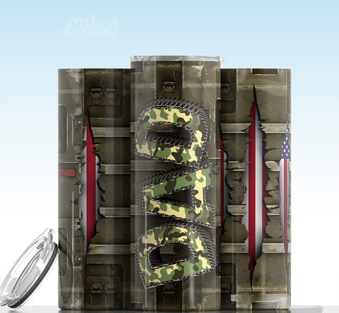 Military Dad - USA Tumbler