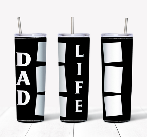Dad Life Collage Tumbler
