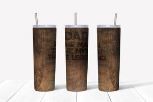 Dad The Man The Myth The Legend - Wood Burn Style