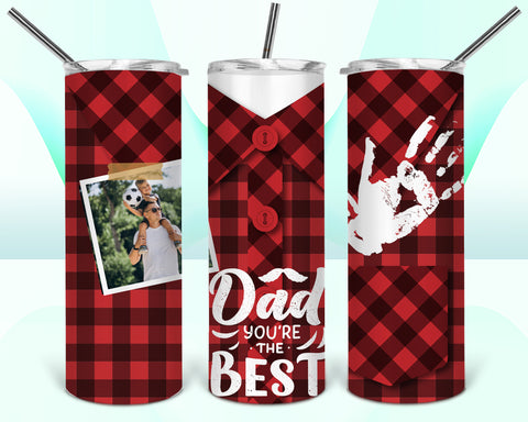 Dad Your The Best Collage Tumbler