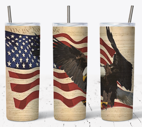 Eagle Flag Constitution 20oz Tumbler