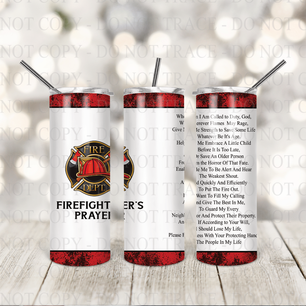 Firefighter Prayer 20oz Tumbler
