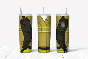 Fireman Uniform Tumbler