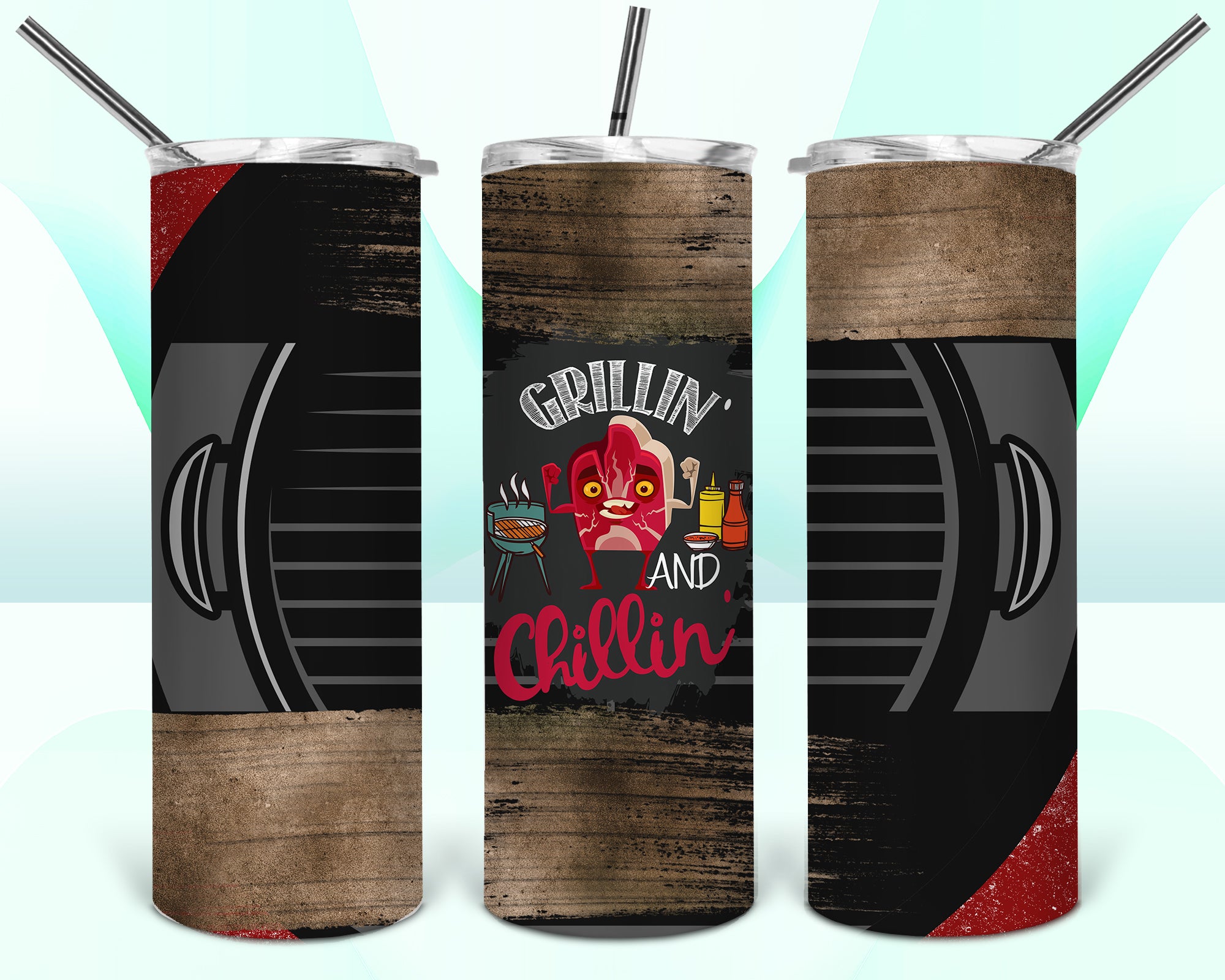 Grillin and Chillin 20oz Tumbler