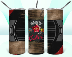 Grillin and Chillin 20oz Tumbler