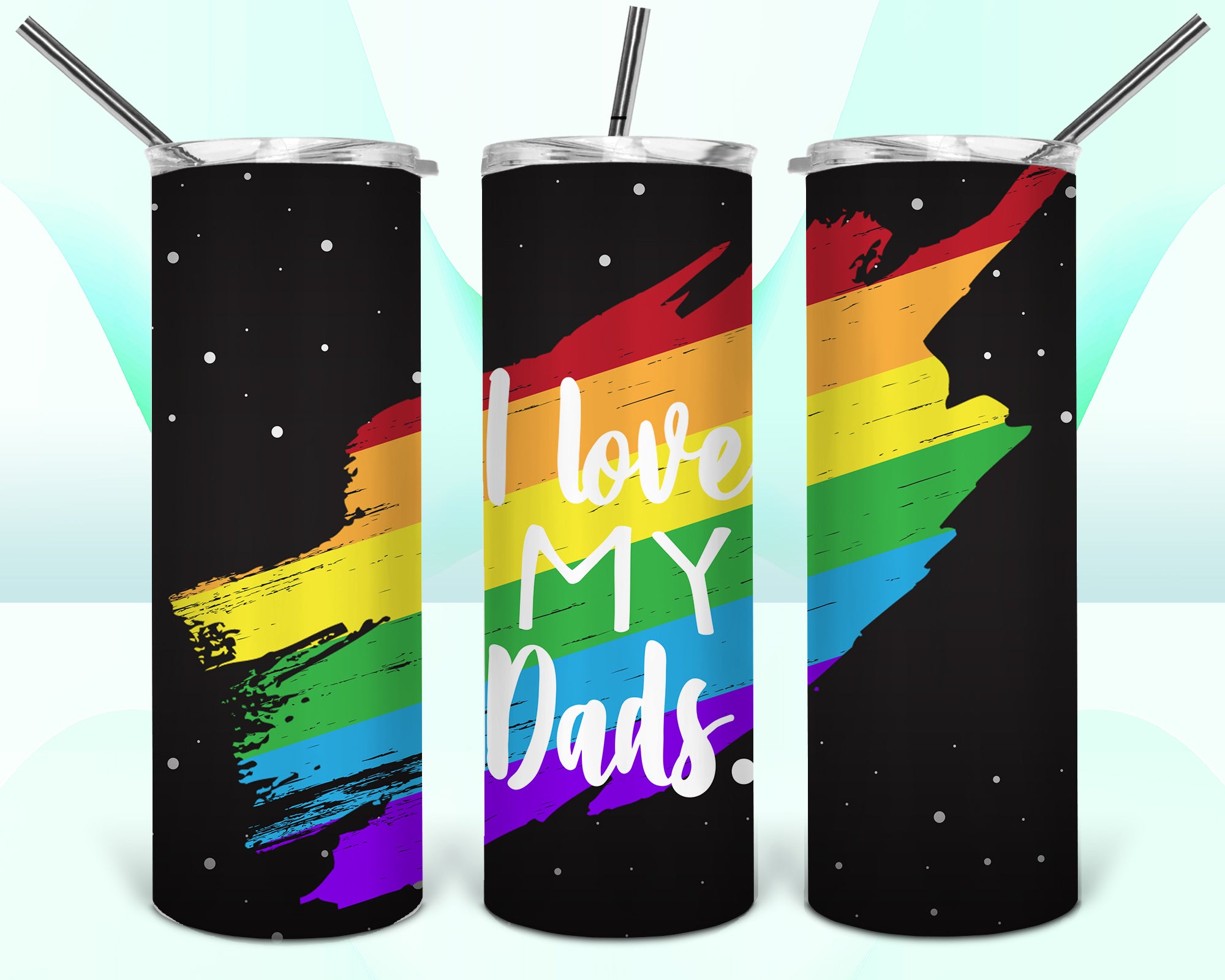 I Love My Dads Tumbler