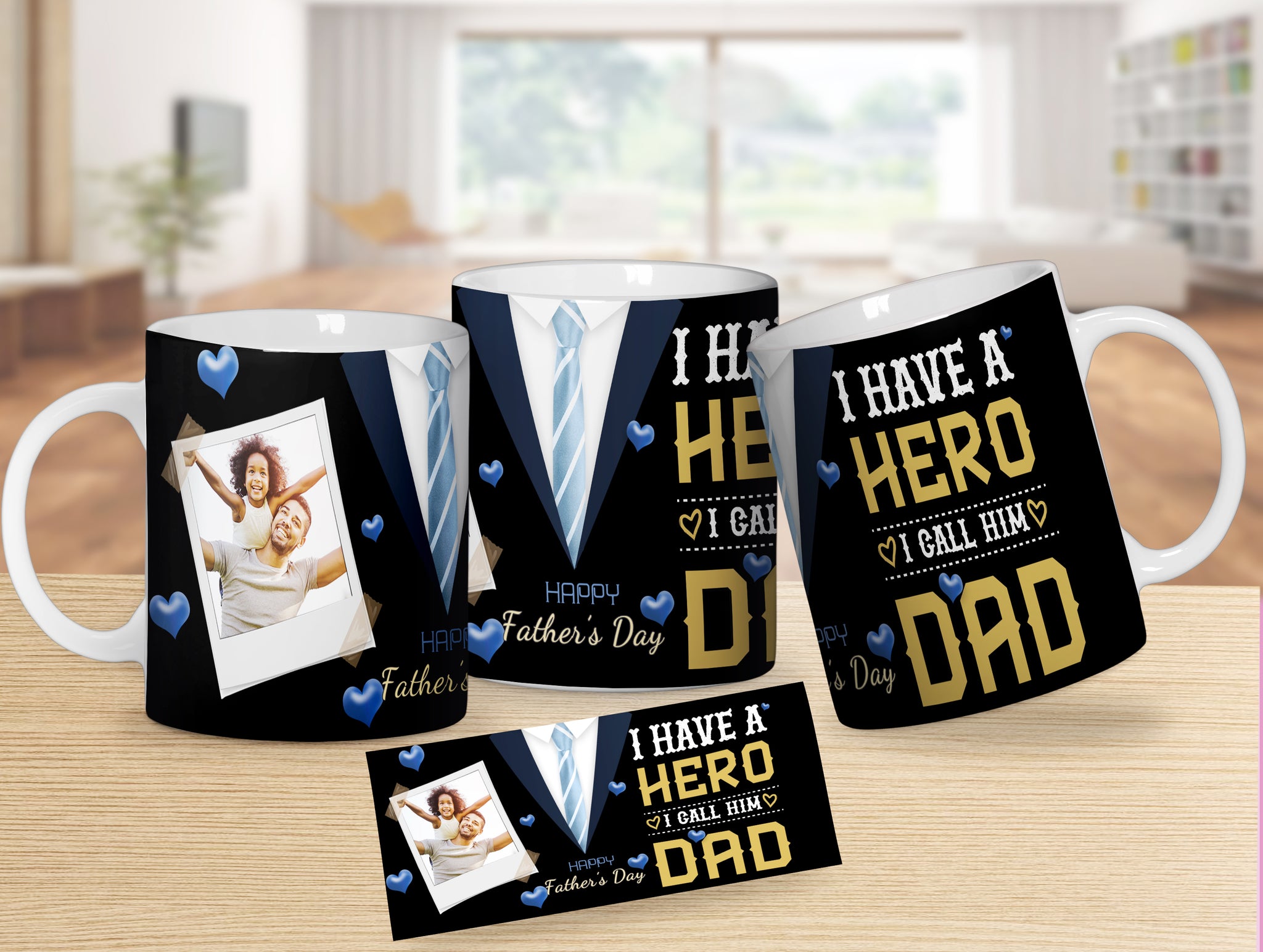 I have a Hero I call Him Dad 1 Frame Coffee Mug