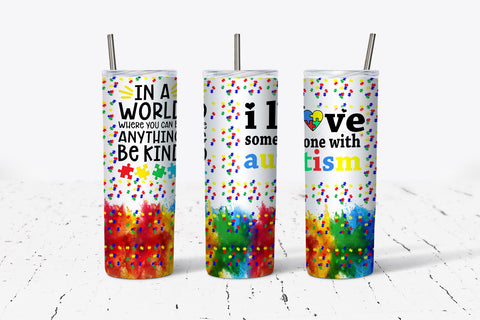 I love someone with Autism Tumbler