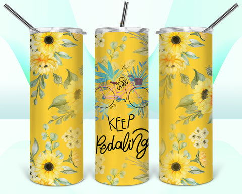 Just Keep Pedaling 20oz Tumbler