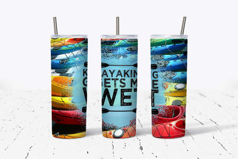 Kayaking Gets Me Wet 1 20oz Tumbler