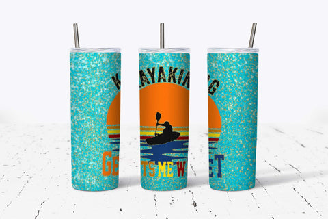 Kayaking Gets Me Wet 2 20oz Tumbler