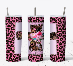 Leopard n Cross 20oz Tumbler