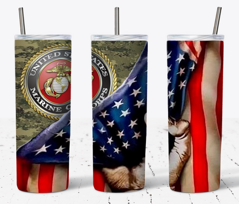 Marine Corps 3 Tumbler