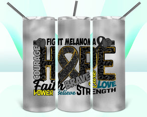 Melanoma Awareness 20oz Tumbler