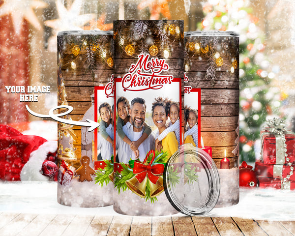 Merry Christmas Wreath Frame 20oz Tumbler