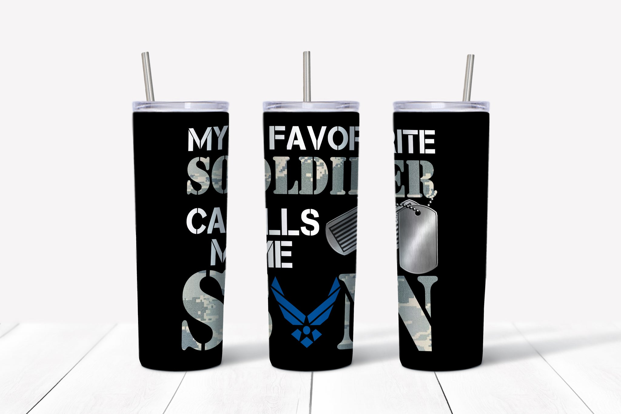 My Favorite Soldier Calls Me Son Tumbler