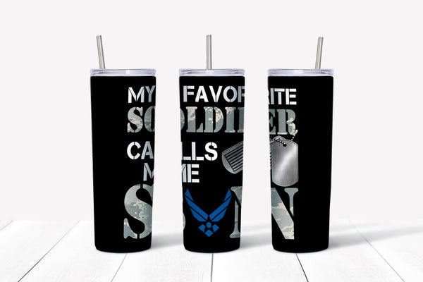 My Favorite Soldier Calls Me Son Tumbler
