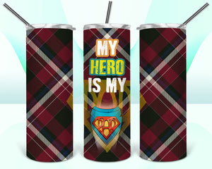 My Hero is My Dad Tumbler