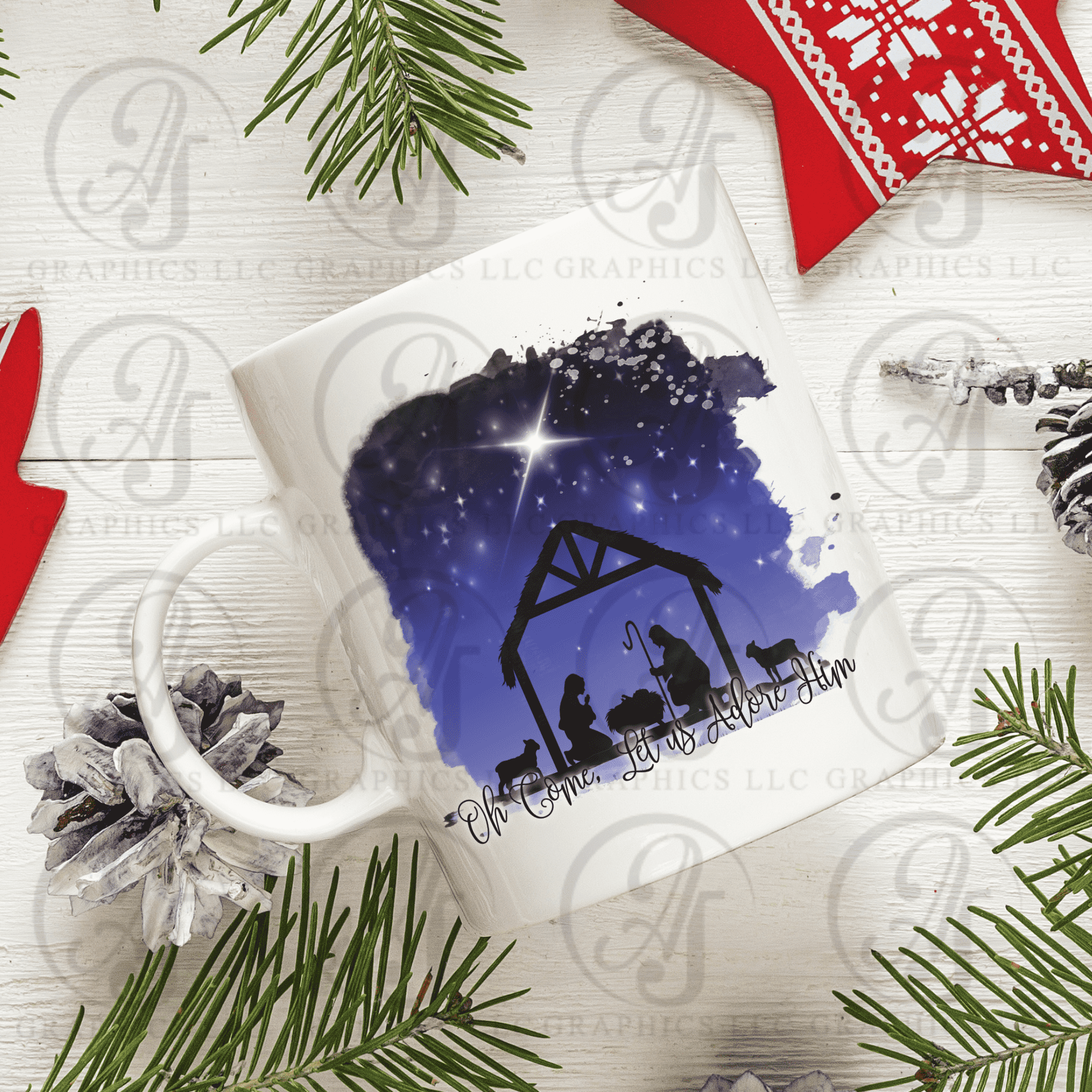 Oh Come Let Us Adore Him Coffee Mug