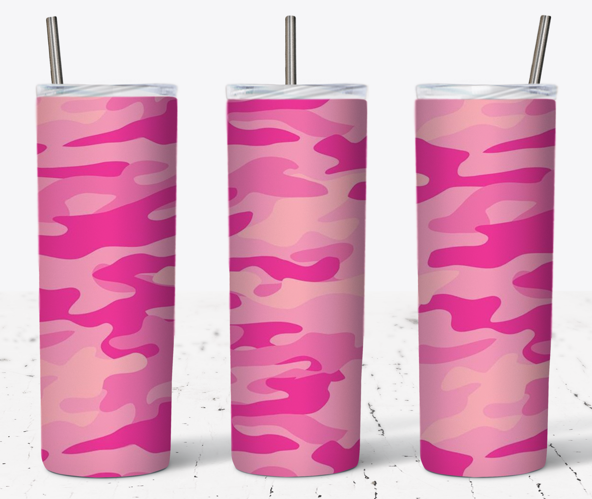 Pink Camo 20oz Tumbler