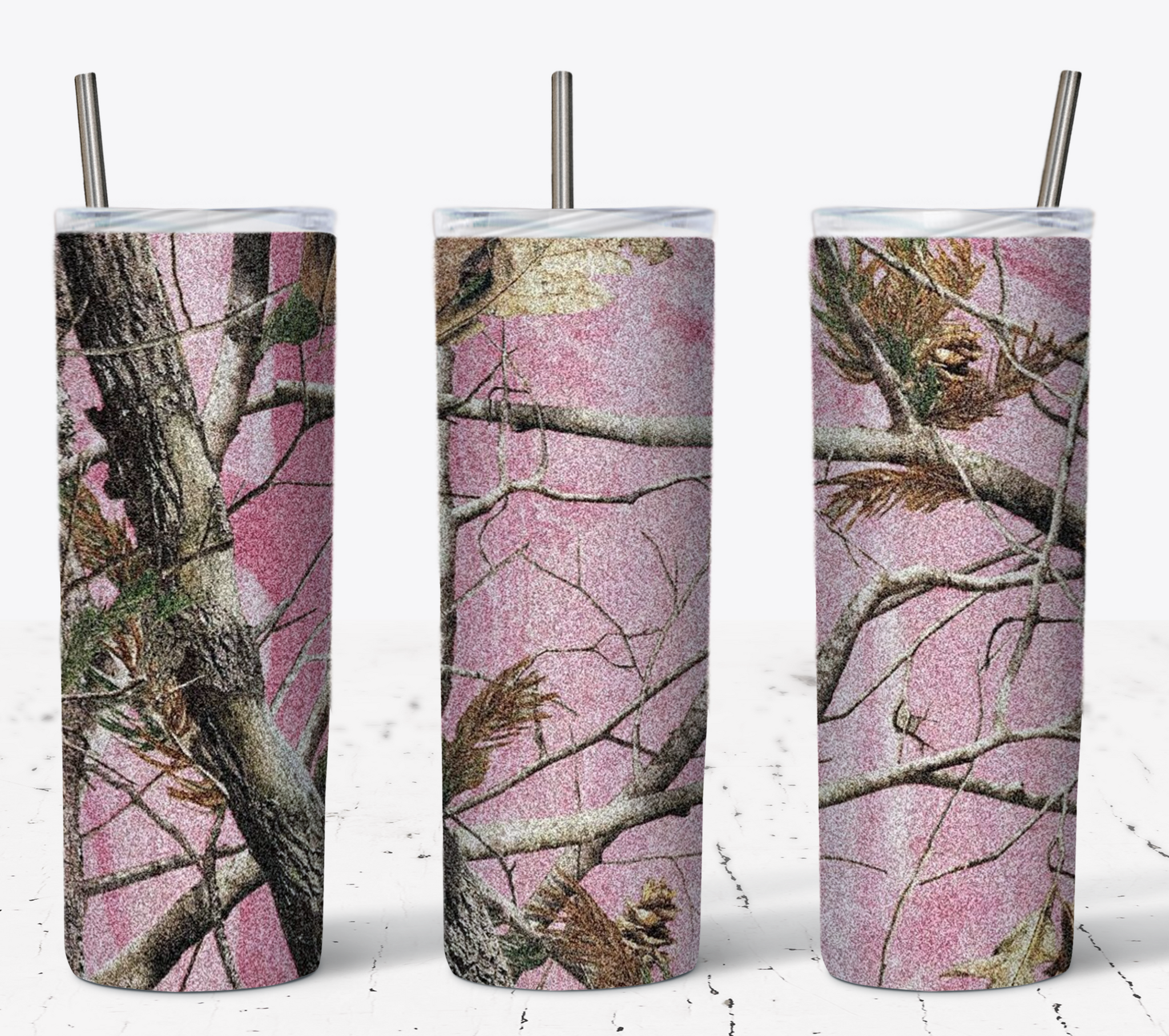 Pink Real Camo 20oz Tumbler