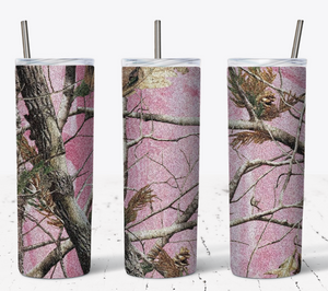 Pink Real Camo 20oz Tumbler