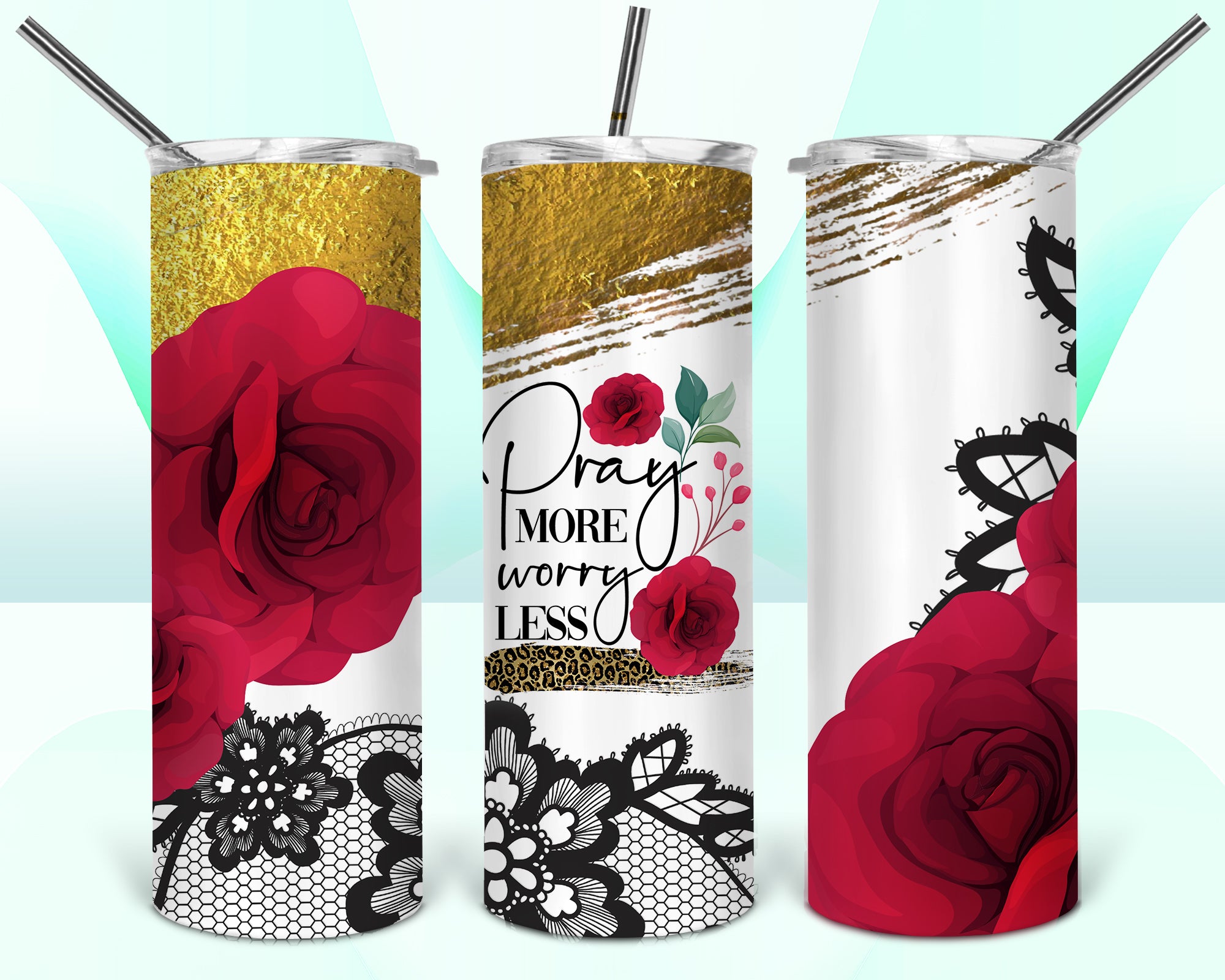 Pray More Worry Less 20oz Tumbler