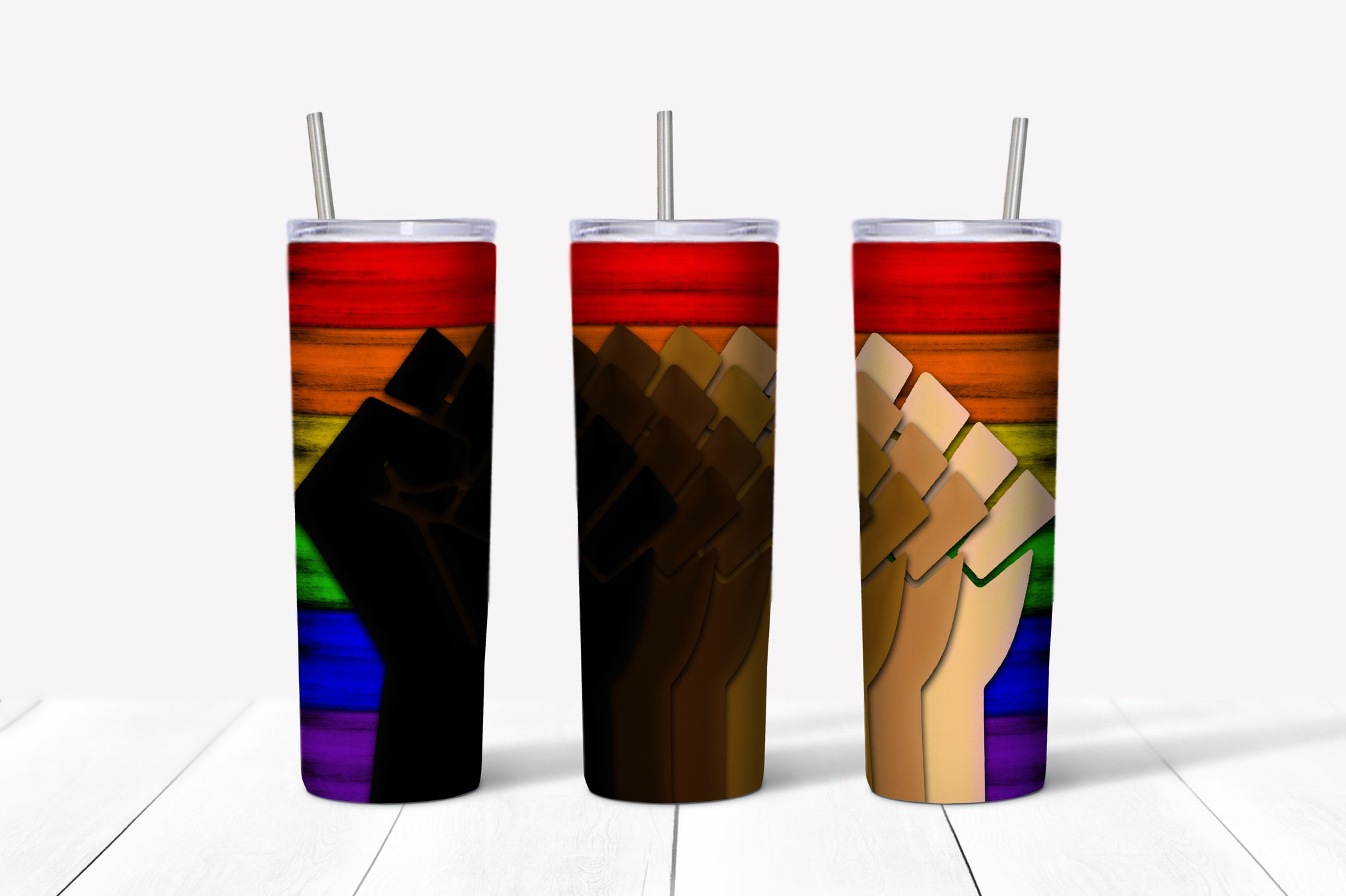 Pride Fists Tumbler