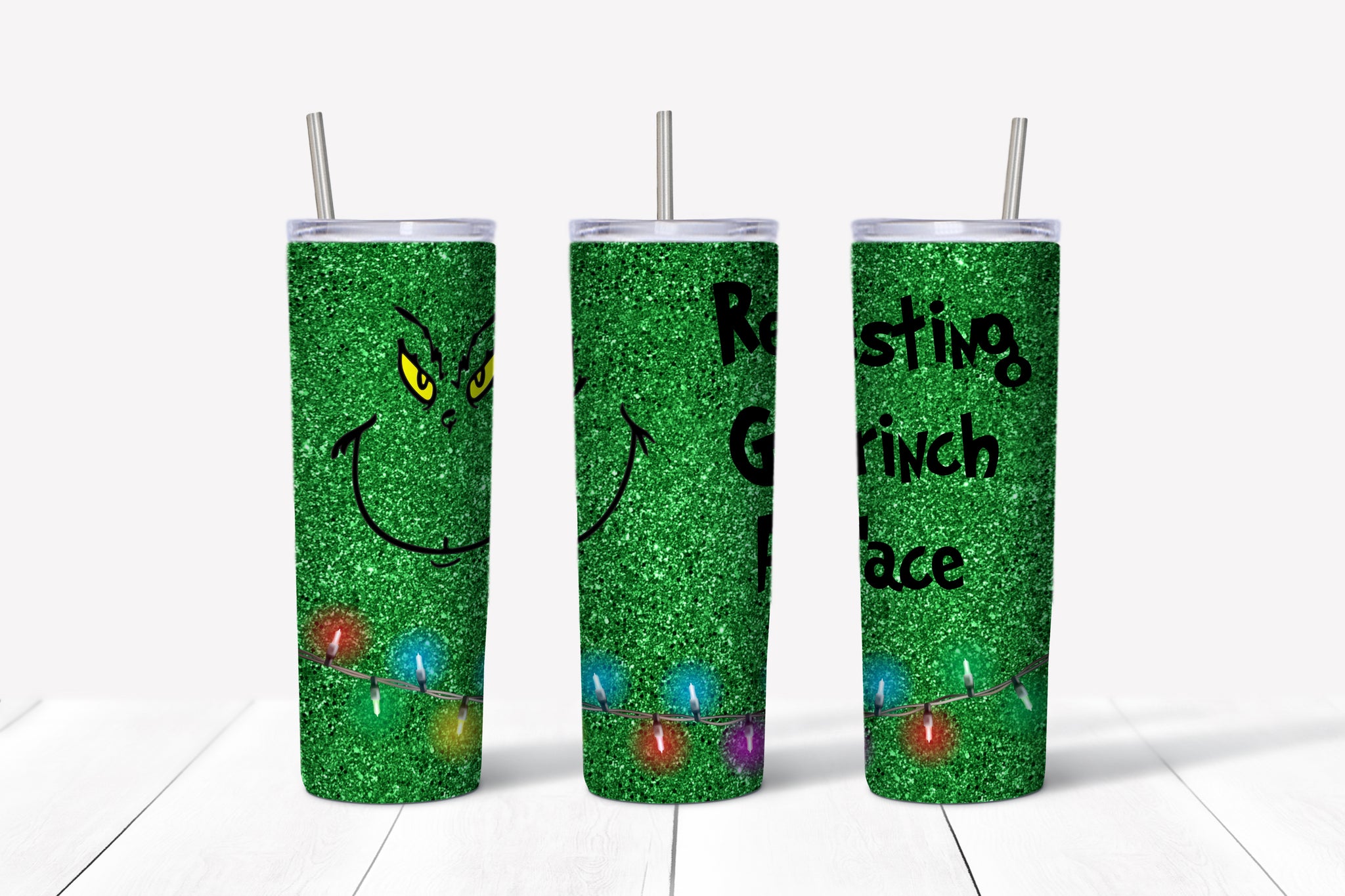 Resting Grinch Face 1 20oz Tumbler