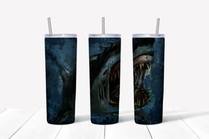 Shark Watercolor 20oz Tumbler
