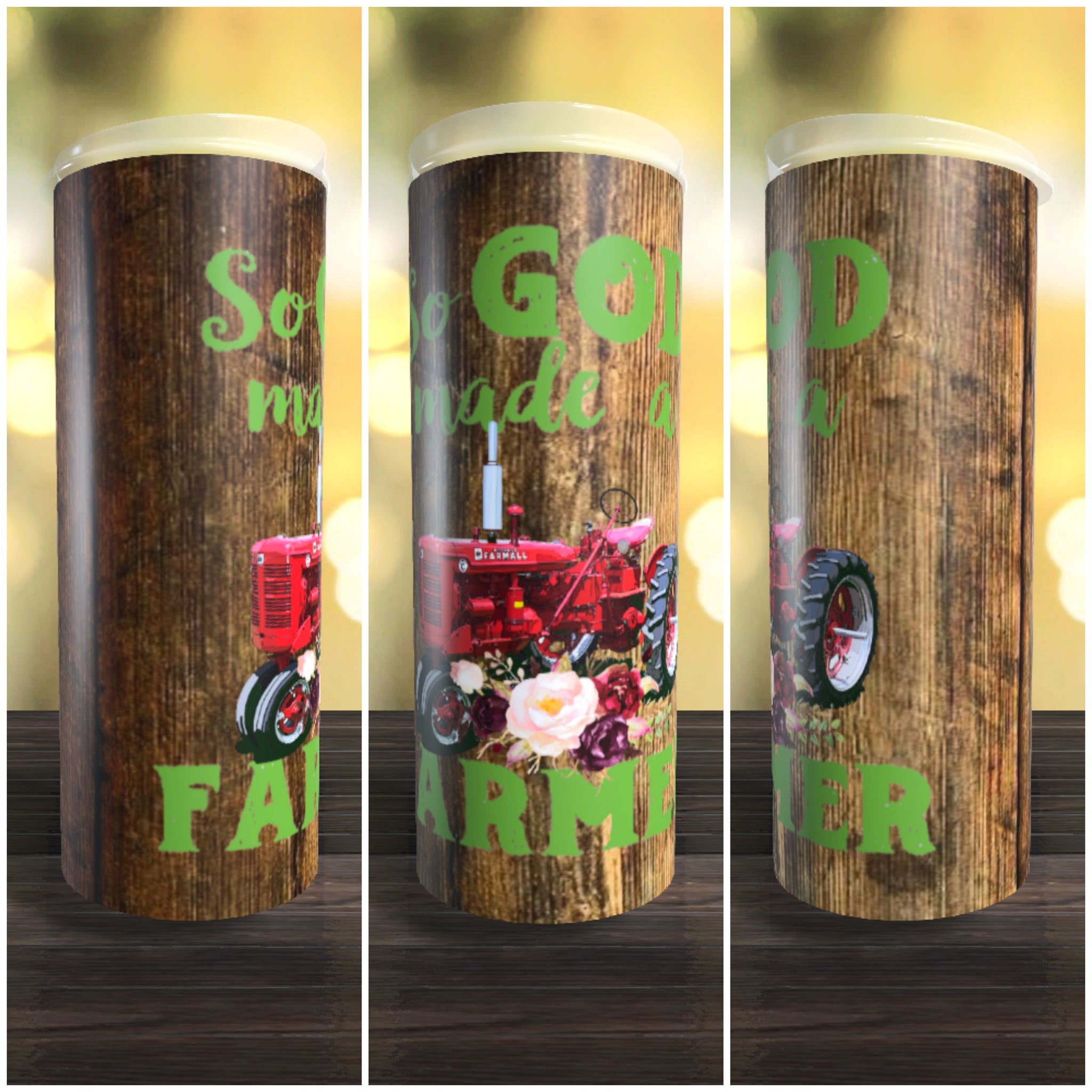So God Made A Farmer 3 20oz Tumbler
