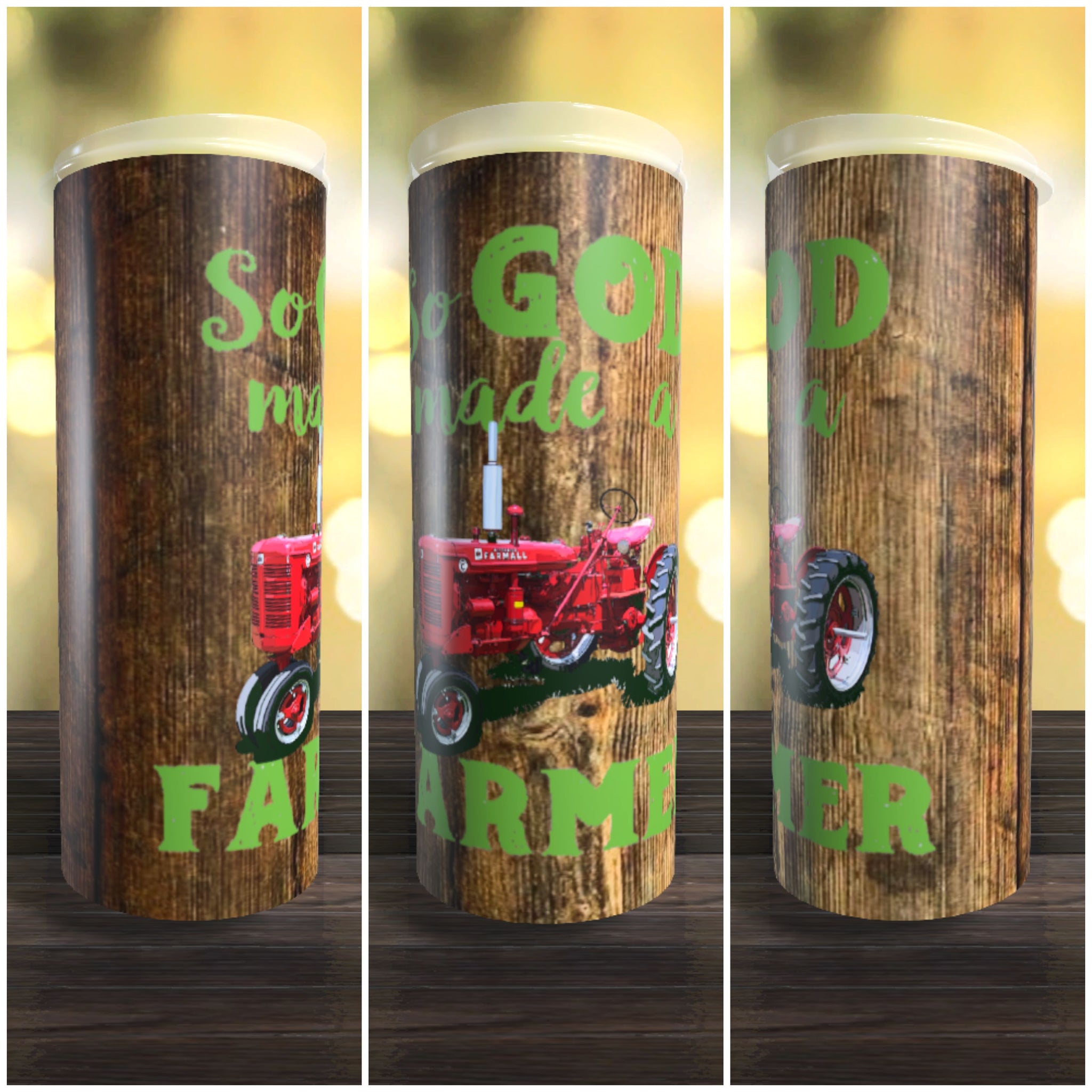 So God Made A Farmer 4 20oz Tumbler