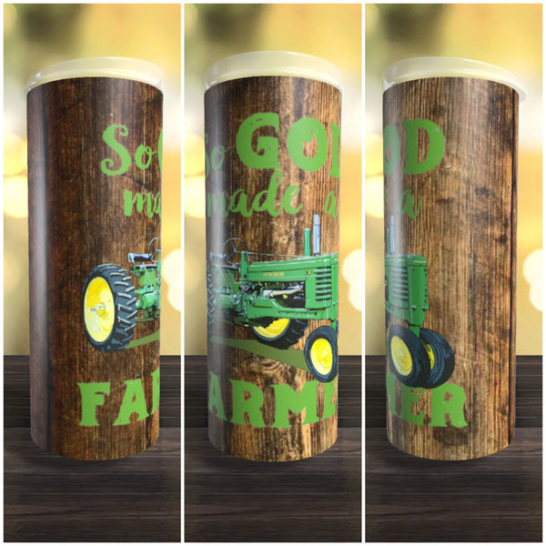 So God Made A Farmer 5 20oz Tumbler