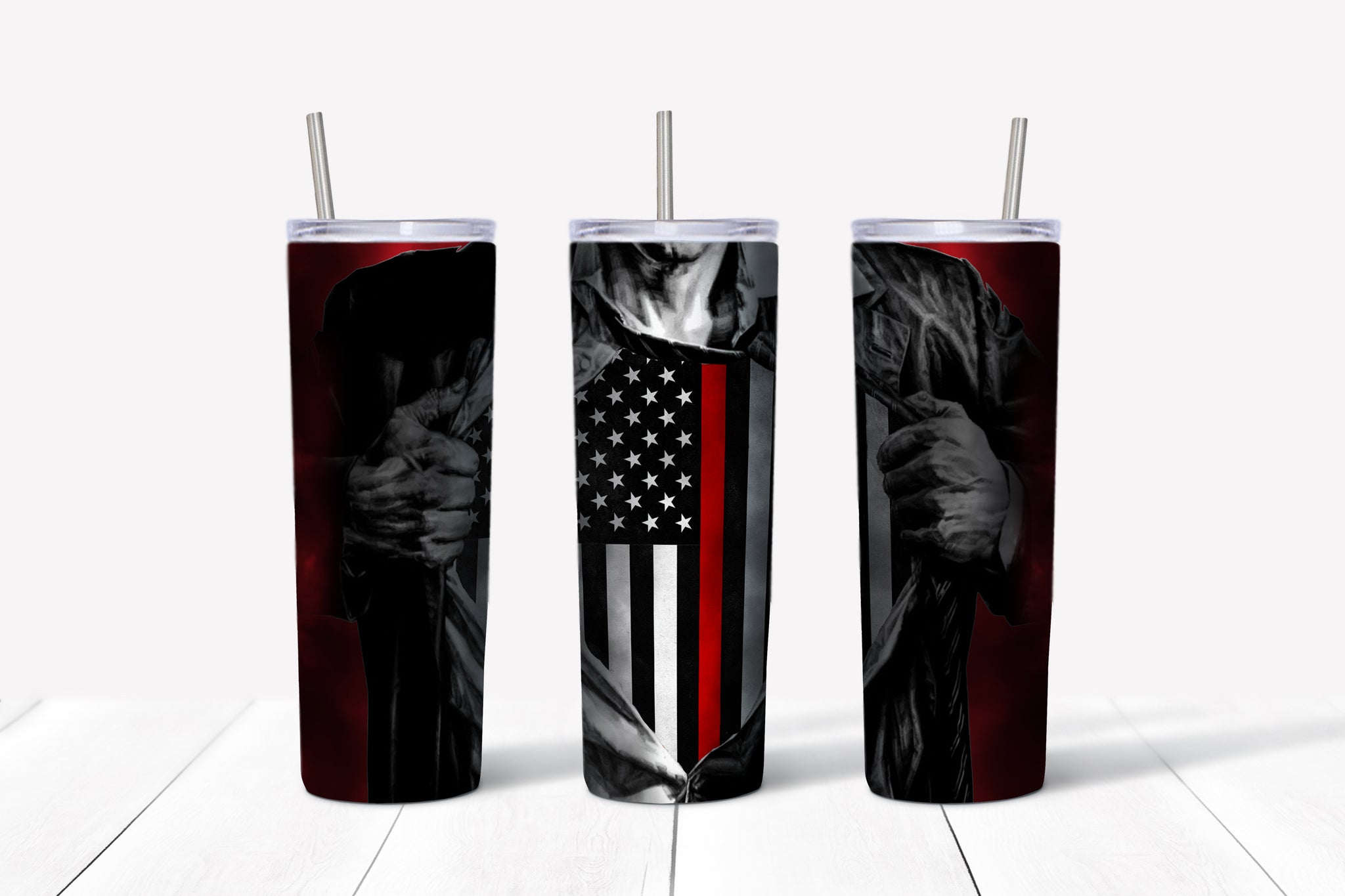Thin Red Line Superman Tumbler