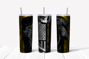 911 Dispatcher Thin Yellow Line Superman Tumbler